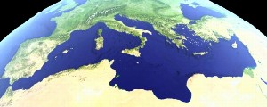 Mar Mediterraneo da satellite