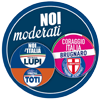 Simbolo Lista NOI MODERATI/NOI CON L'ITALIA MAURIZIO LUPI ITALIA AL CENTRO CON TOTI-CORAGGIO ITALIA BRUGNARO-UDC