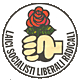 Simbolo Lista Rosa nel Pugno - Laici Socialisti Liberali Radicali
