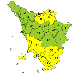 Cartina regione Toscana